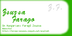 zsuzsa farago business card